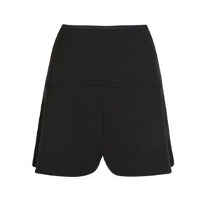 Ponte Mini Flip Skirt- Black
